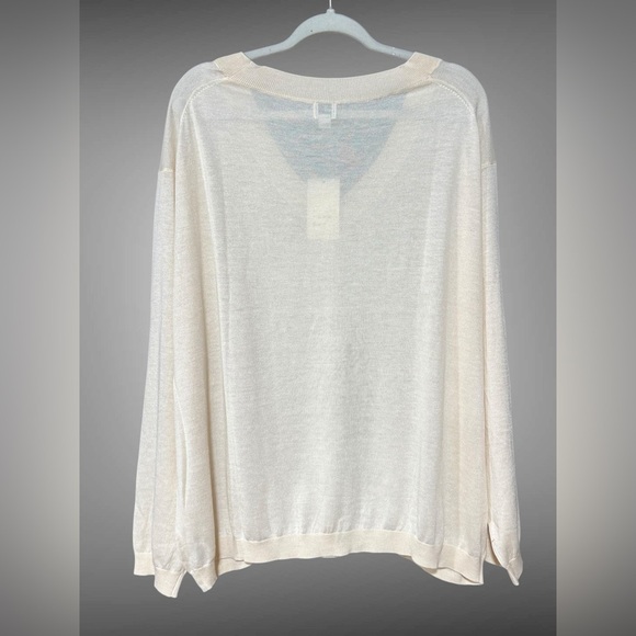 Women’s Long Sleeve Light Weight V-Neck Sweater by A New Direction NWT - Picture 3 of 14